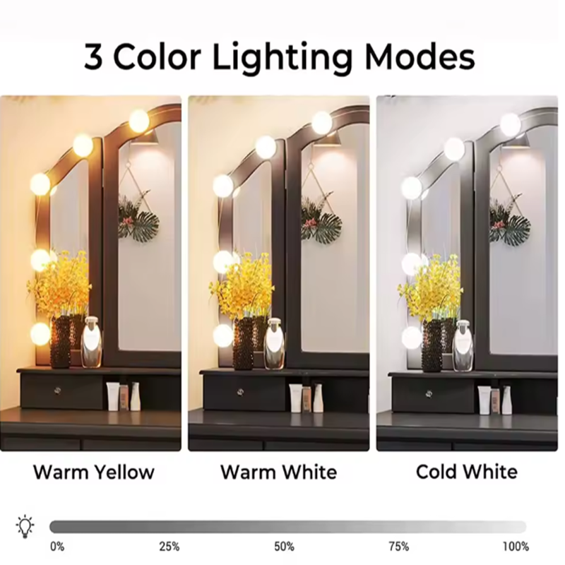 مصباح تجميل هوليوود قابل للفصل - مراجعة Desk Setup Lamp وسعره