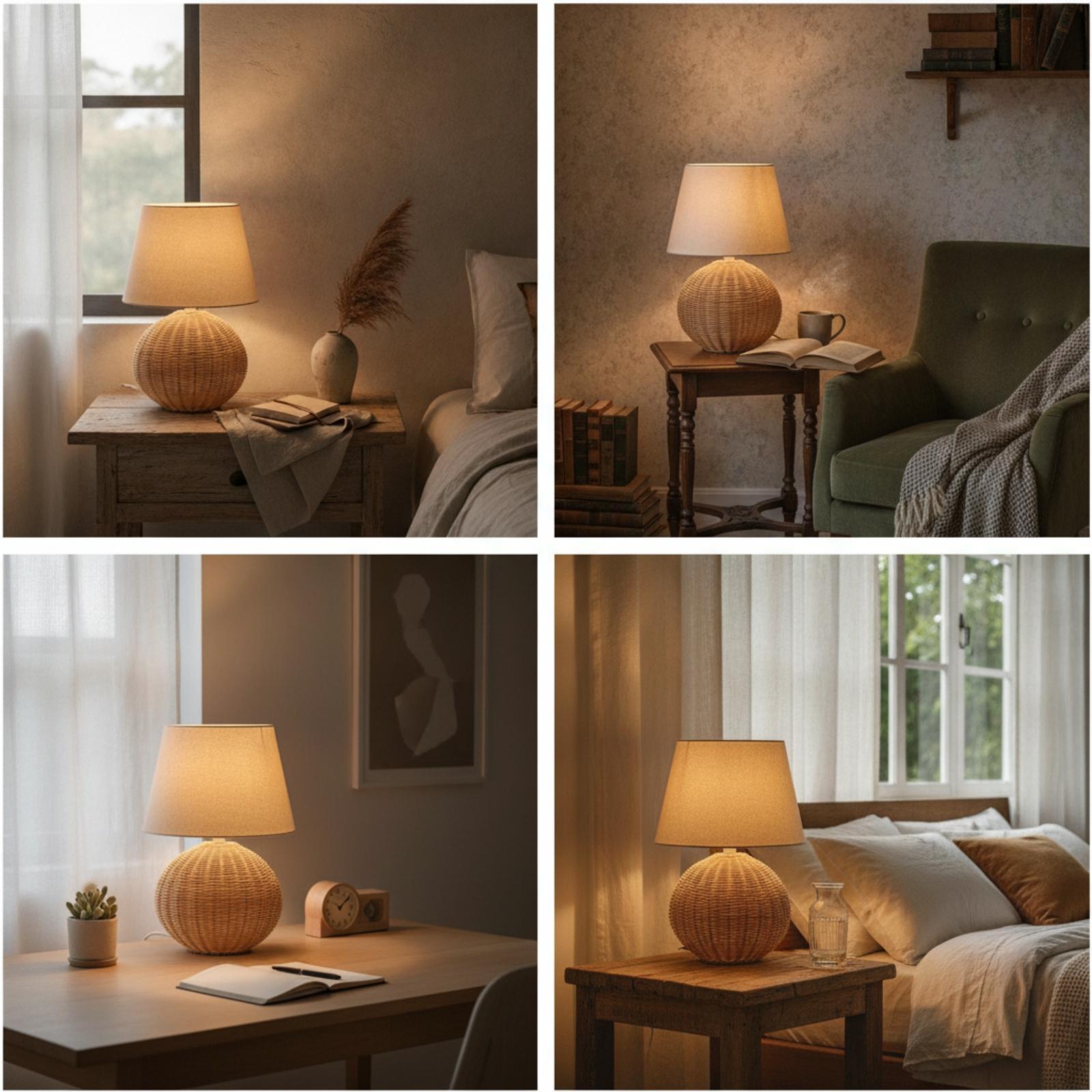 مصباح طاولة جانبي بقاعدة من ال - مراجعة Desk Setup Lamp وسعره