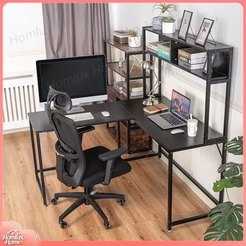 طاولة ألعاب متينة مع إضاءة RGB - مراجعة Desk Setup L Shaped وسعره