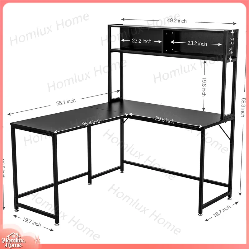 طاولة ألعاب متينة مع إضاءة RGB - مراجعة Desk Setup L Shaped وسعره