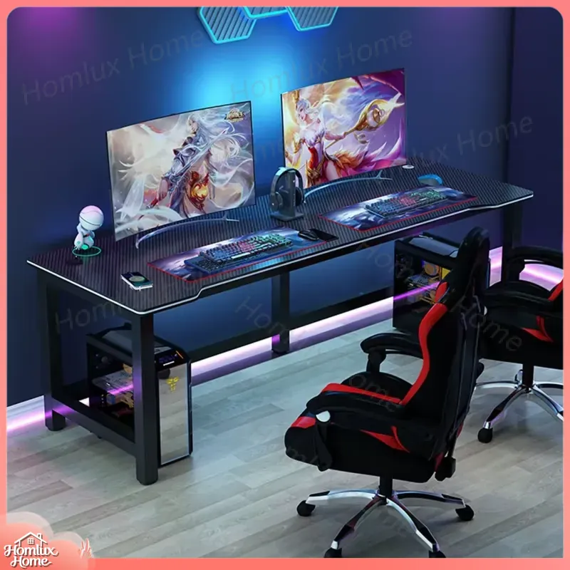 مكتب ألعاب أسود بنسيج ألياف ال - مراجعة Desk Setup L Shaped وسعره