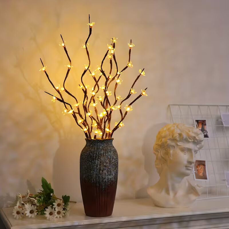 1/2 قطعة إضاءة على شكل فروع شج - مراجعة Desk Setup Lamp وسعره