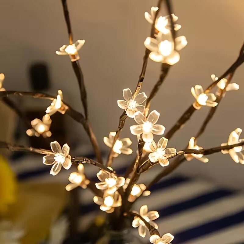 1/2 قطعة إضاءة على شكل فروع شج - مراجعة Desk Setup Lamp وسعره