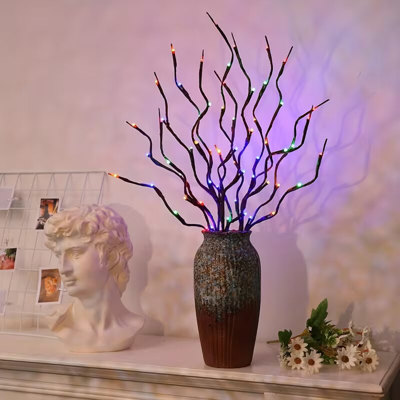 1/2 قطعة إضاءة على شكل فروع شج - مراجعة Desk Setup Lamp وسعره