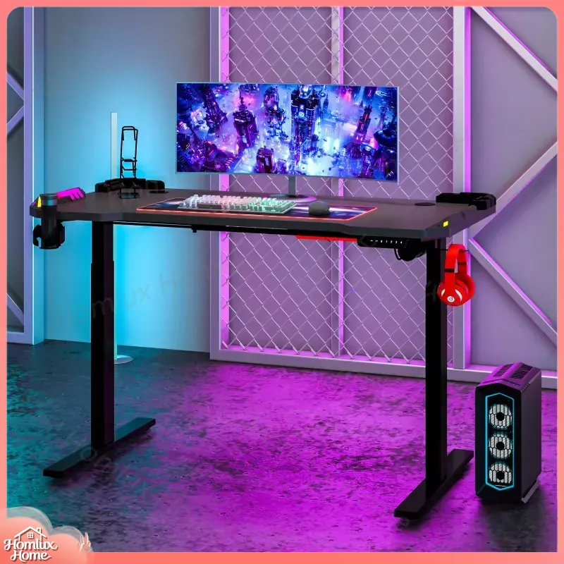 مصباح مكتب LED قابل للتعديل مع - مراجعة Desk Setup L Shaped وسعره